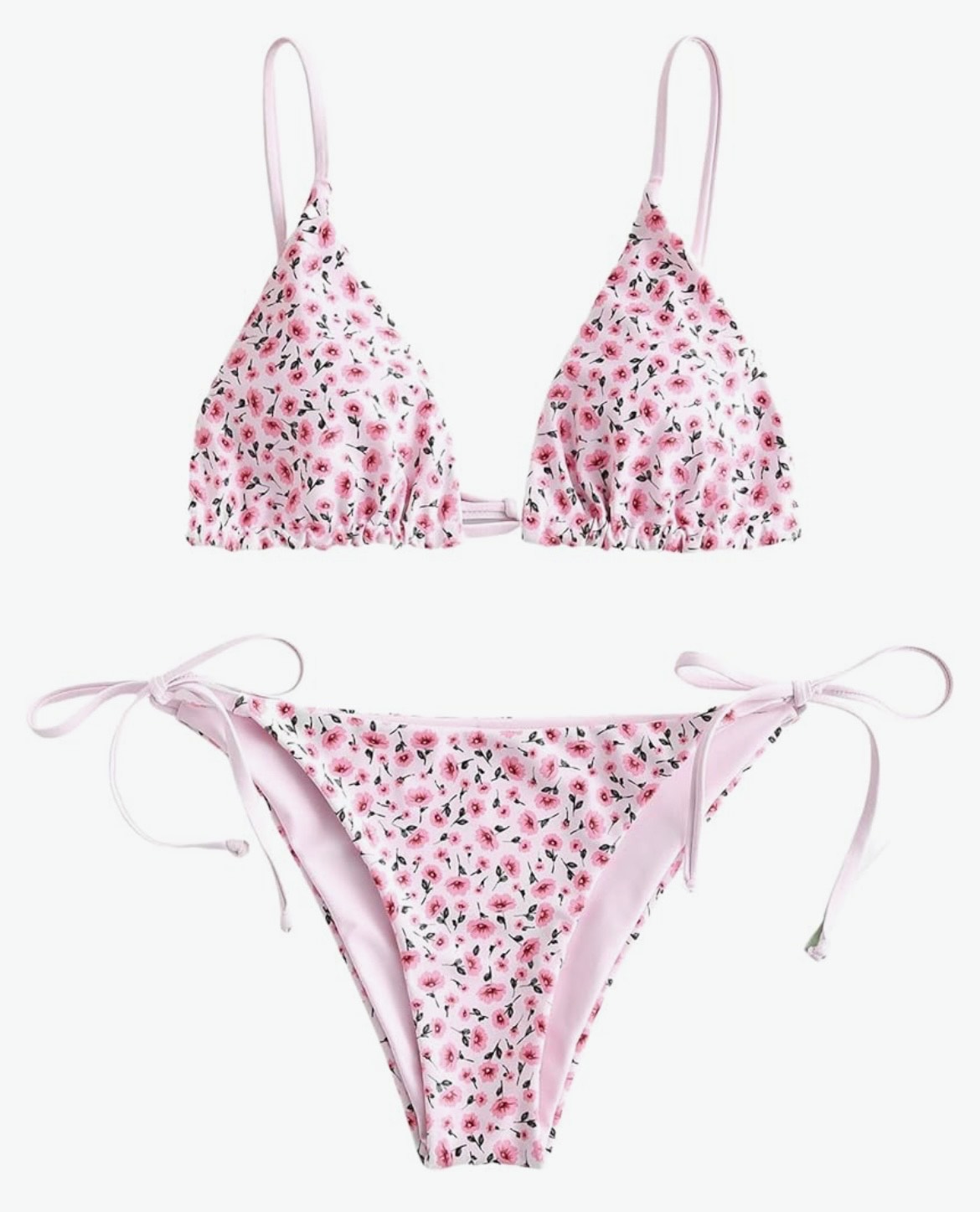 Womens Floral Two Piece Bikini Set
